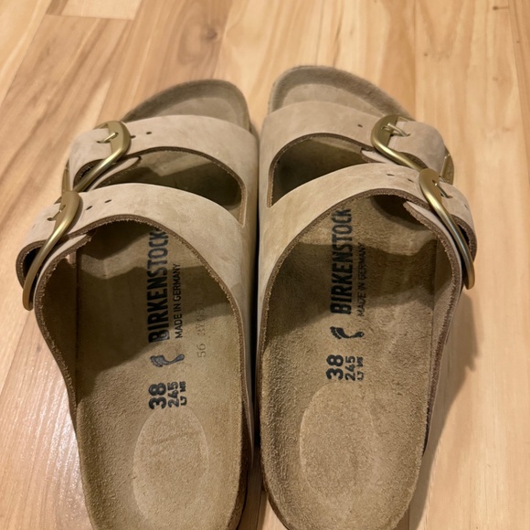 Birkenstock Big Buckle Arizona Size 38 Sandcastle Brand New - Picture 2 of 5